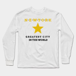 Hamilton Greatest City in the World New York Long Sleeve T-Shirt